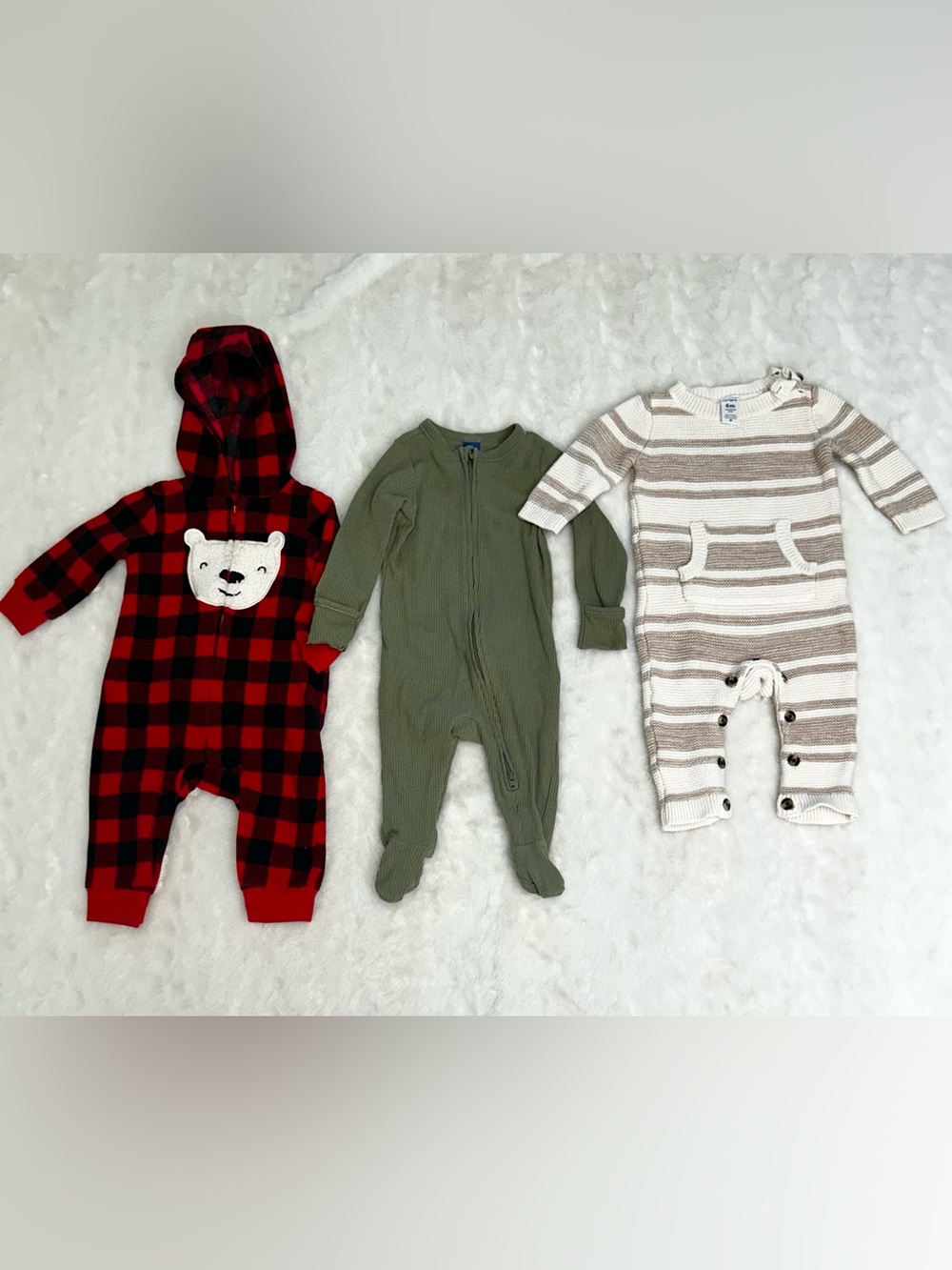 3 PIECE 6 MONTH BABY BOY PAJAMA JAMMY BUNDLE